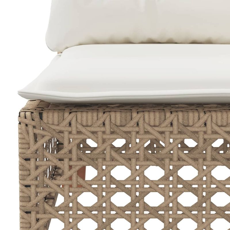 Casa si Gradina - Gradina si terasa - Mobilier exterior - Canapele si fotolii gradina - Canapea de gradina cu perne, 3 locuri, bej, poliratan - Infinity.ro