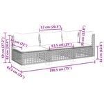 Casa si Gradina - Gradina si terasa - Mobilier exterior - Canapele si fotolii gradina - Canapea de gradina cu perne, 3 locuri, bej, poliratan - Infinity.ro