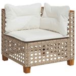 Casa si Gradina - Gradina si terasa - Mobilier exterior - Seturi mobila gradina - Set canapele de gradina, 8 piese, cu perne, bej, poliratan - Infinity.ro