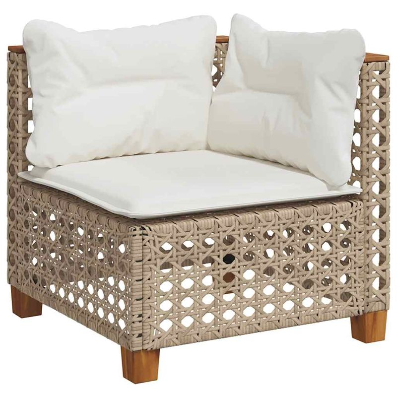 Casa si Gradina - Gradina si terasa - Mobilier exterior - Seturi mobila gradina - Set canapele de gradina, 8 piese, cu perne, bej, poliratan - Infinity.ro