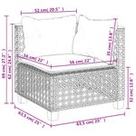 Casa si Gradina - Gradina si terasa - Mobilier exterior - Seturi mobila gradina - Set canapele de gradina, 8 piese, cu perne, bej, poliratan - Infinity.ro