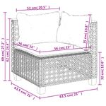 Casa si Gradina - Gradina si terasa - Mobilier exterior - Seturi mobila gradina - Set canapele de gradina, 7 piese, cu perne, bej, poliratan - Infinity.ro