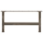 Casa si Gradina - Mobilier - Feronerie si accesorii mobila - Picioare masuta de cafea otel natural 2 buc 60x(30-31) cm otel - Infinity.ro