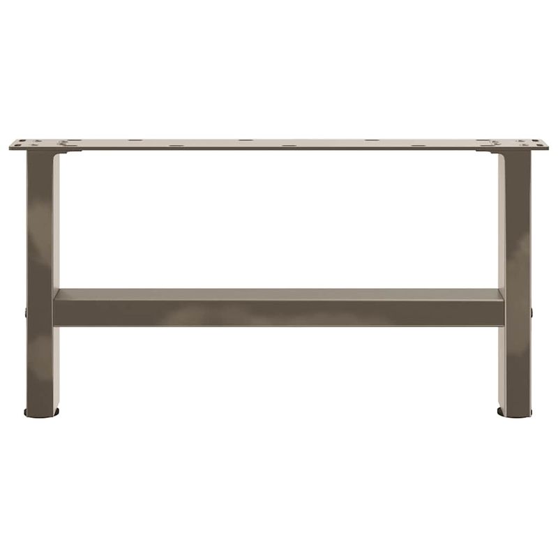 Casa si Gradina - Mobilier - Feronerie si accesorii mobila - Picioare masuta de cafea otel natural 2 buc 60x(30-31) cm otel - Infinity.ro