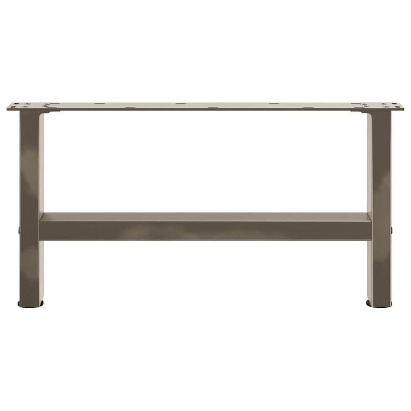 Casa si Gradina - Mobilier - Feronerie si accesorii mobila - Picioare masuta de cafea otel natural 2 buc 60x(30-31) cm otel - Infinity.ro