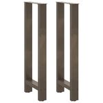 Casa si Gradina - Mobilier - Feronerie si accesorii mobila - Picioare masuta de cafea Otel natural 2 buc 50x(100-101)cm Otel - Infinity.ro