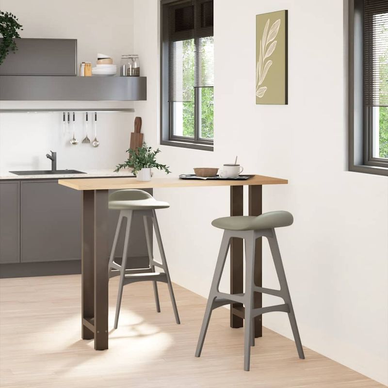 Casa si Gradina - Mobilier - Feronerie si accesorii mobila - Picioare masuta de cafea Otel natural 2 buc 50x(100-101)cm Otel - Infinity.ro