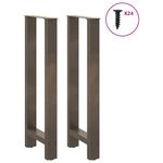 Casa si Gradina - Mobilier - Feronerie si accesorii mobila - Picioare masuta de cafea Otel natural 2 buc 50x(100-101)cm Otel - Infinity.ro