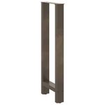 Casa si Gradina - Mobilier - Feronerie si accesorii mobila - Picioare masuta de cafea Otel natural 2 buc 50x(100-101)cm Otel - Infinity.ro