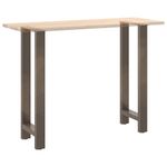 Casa si Gradina - Mobilier - Feronerie si accesorii mobila - Picioare masuta de cafea Otel natural 2 buc 50x(100-101)cm Otel - Infinity.ro