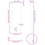 Casa si Gradina - Mobilier - Feronerie si accesorii mobila - Picioare masuta de cafea Otel natural 2 buc 50x(100-101)cm Otel - Infinity.ro