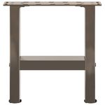 Casa si Gradina - Mobilier - Feronerie si accesorii mobila - Picioare masuta de cafea otel natural 2 buc 40x(30-31) cm otel - Infinity.ro