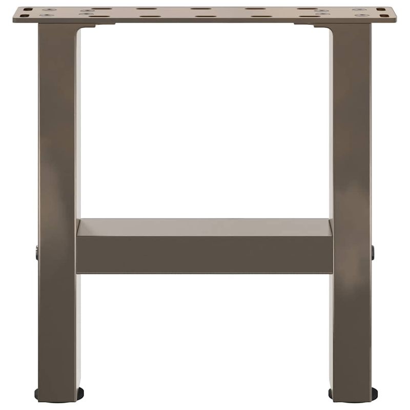 Casa si Gradina - Mobilier - Feronerie si accesorii mobila - Picioare masuta de cafea otel natural 2 buc 40x(30-31) cm otel - Infinity.ro