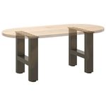Casa si Gradina - Mobilier - Feronerie si accesorii mobila - Picioare masuta de cafea otel natural 2 buc 40x(30-31) cm otel - Infinity.ro