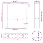 Casa si Gradina - Mobilier - Feronerie si accesorii mobila - Picioare masuta de cafea otel natural 2 buc 40x(30-31) cm otel - Infinity.ro