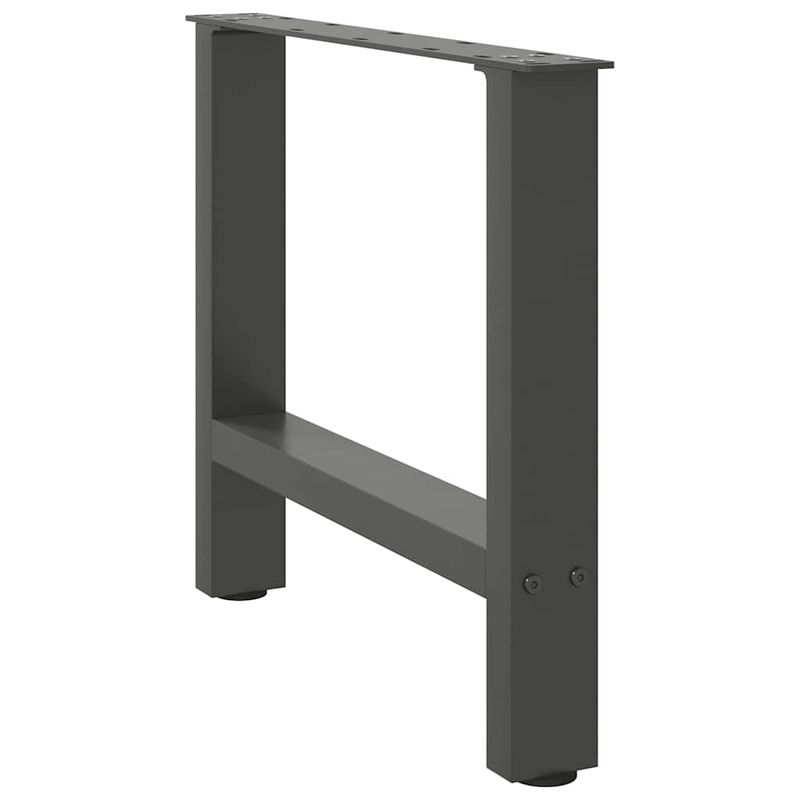 Casa si Gradina - Mobilier - Feronerie si accesorii mobila - Picioare masuta de cafea Antracit 2 buc 60x(42-43) cm Otel - Infinity.ro