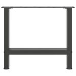 Casa si Gradina - Mobilier - Feronerie si accesorii mobila - Picioare masuta de cafea Antracit 2 buc 60x(42-43) cm Otel - Infinity.ro