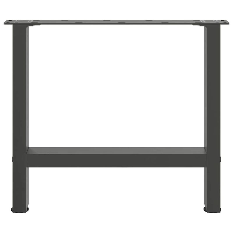 Casa si Gradina - Mobilier - Feronerie si accesorii mobila - Picioare masuta de cafea Antracit 2 buc 60x(42-43) cm Otel - Infinity.ro