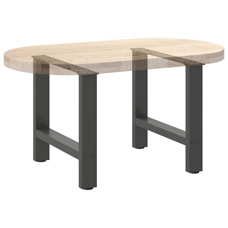 Casa si Gradina - Mobilier - Feronerie si accesorii mobila - Picioare masuta de cafea Antracit 2 buc 60x(42-43) cm Otel - Infinity.ro
