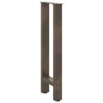 Casa si Gradina - Mobilier - Feronerie si accesorii mobila - Picioare masuta de cafea Otel natural 2 buc 38x(72-73) cm Otel - Infinity.ro