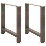 Casa si Gradina - Mobilier - Feronerie si accesorii mobila - Picioare masuta de cafea Otel natural 2 buc 80x(72-73) cm Otel - Infinity.ro