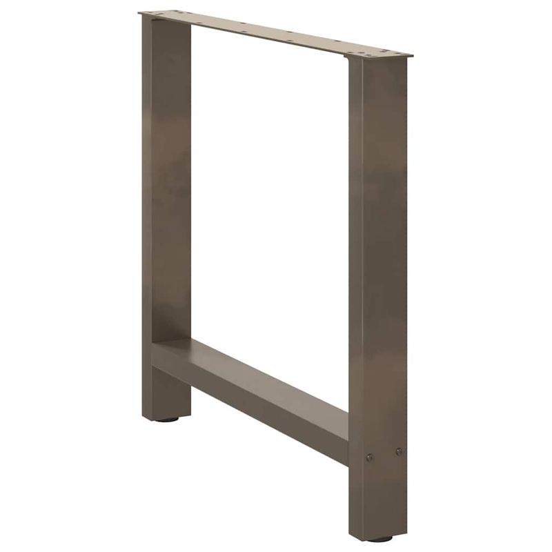 Casa si Gradina - Mobilier - Feronerie si accesorii mobila - Picioare masuta de cafea Otel natural 2 buc 80x(72-73) cm Otel - Infinity.ro