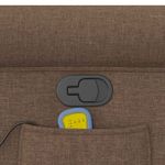 Ingrijire personala si Cosmetice - Sanatate si wellness - Articole wellness - Fotolii de masaj - Fotoliu de masaj rabatabil, maro, material textil - Infinity.ro