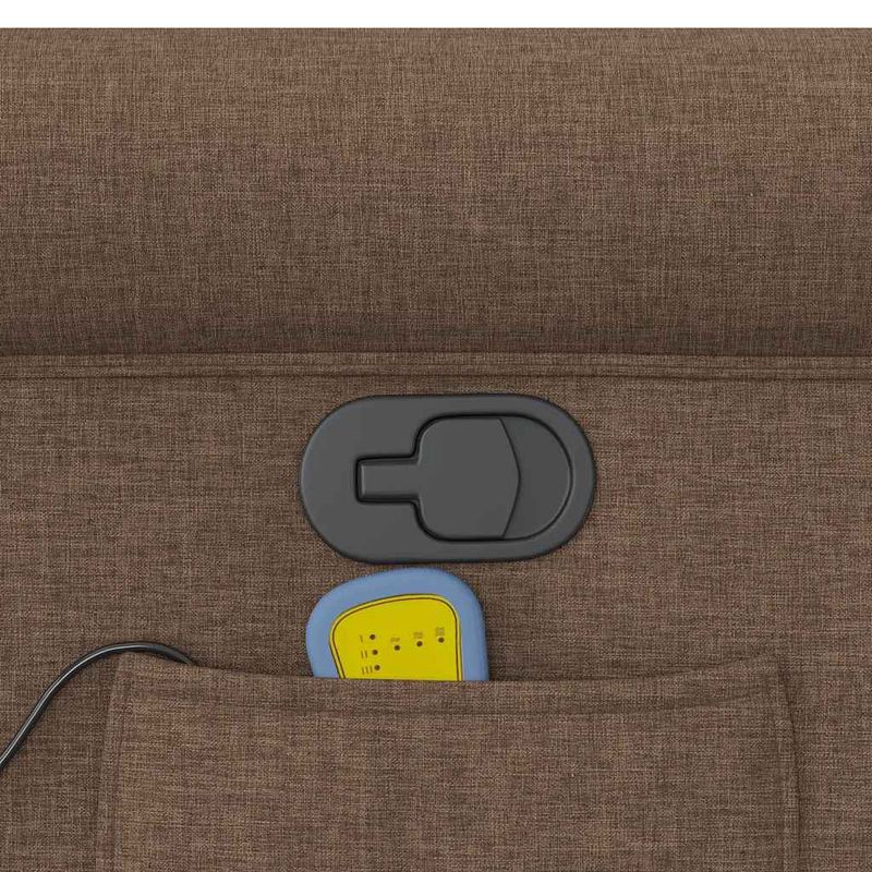 Ingrijire personala si Cosmetice - Sanatate si wellness - Articole wellness - Fotolii de masaj - Fotoliu de masaj rabatabil, maro, material textil - Infinity.ro