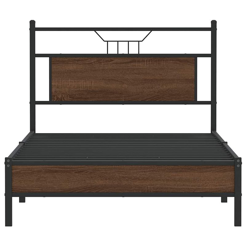 Casa si Gradina - Mobilier - Paturi si accesorii - Paturi - Cadru pat fara saltea stejar maro 100x200 cm lemn prelucrat - Infinity.ro