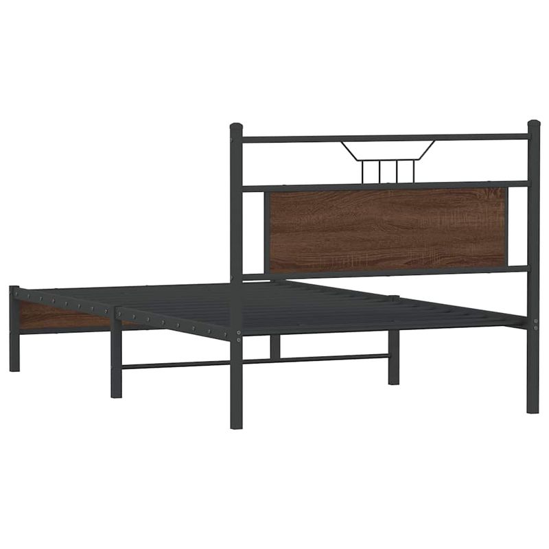 Casa si Gradina - Mobilier - Paturi si accesorii - Paturi - Cadru pat fara saltea stejar maro 100x200 cm lemn prelucrat - Infinity.ro