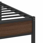 Casa si Gradina - Mobilier - Paturi si accesorii - Paturi - Cadru pat fara saltea stejar maro 100x200 cm lemn prelucrat - Infinity.ro