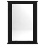 Casa si Gradina - Mobilier - Mobilier baie - Corpuri baie - Dulap cu oglinda pentru baie stejar negru lemn prelucrat - Infinity.ro