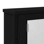 Casa si Gradina - Mobilier - Mobilier baie - Corpuri baie - Dulap cu oglinda pentru baie stejar negru lemn prelucrat - Infinity.ro