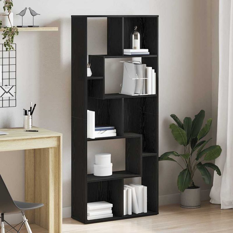 Casa si Gradina - Mobilier - Biblioteci si rafturi - Biblioteci - Biblioteca, stejar negru, 67x24x161 cm, lemn prelucrat - Infinity.ro