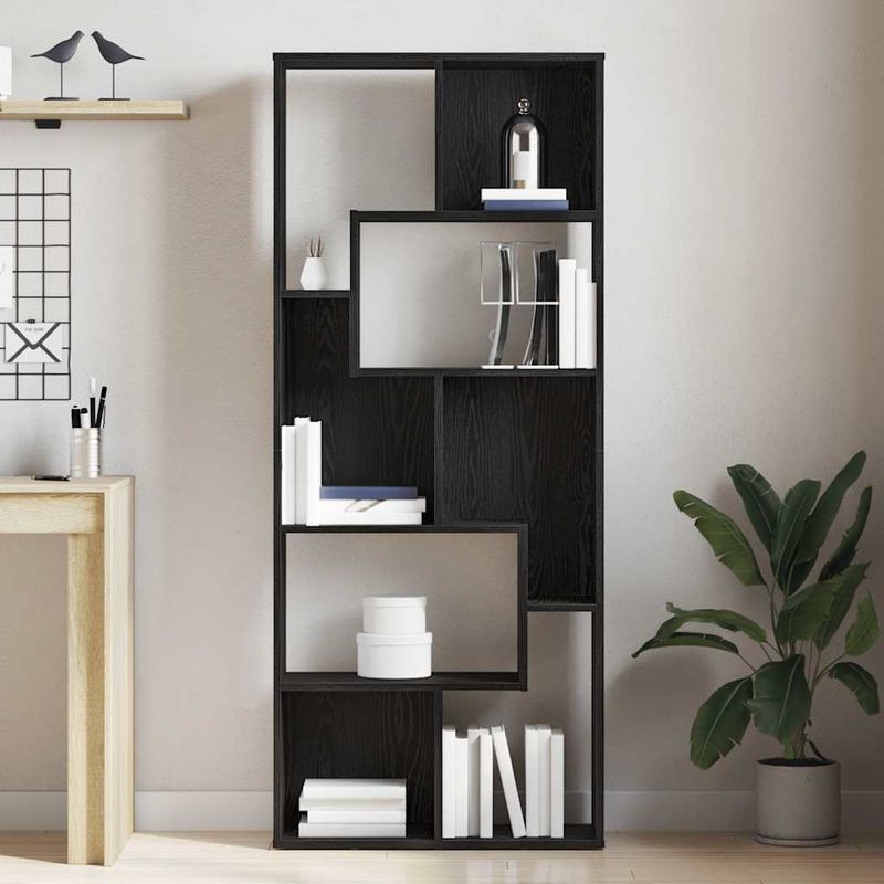 Casa si Gradina - Mobilier - Biblioteci si rafturi - Biblioteci - Biblioteca, stejar negru, 67x24x161 cm, lemn prelucrat - Infinity.ro