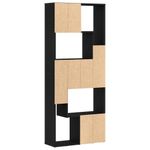 Casa si Gradina - Mobilier - Biblioteci si rafturi - Biblioteci - Biblioteca, stejar negru, 67x24x161 cm, lemn prelucrat - Infinity.ro