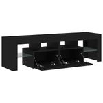 Casa si Gradina - Mobilier - Comode si corpuri - Comode - Dulap TV cu LED stejar negru 140x36,5x40 cm lemn prelucrat - Infinity.ro