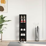 Casa si Gradina - Mobilier - Organizare si depozitare - Organizator incaltaminte - Dulap pantofi, stejar negru, 25x27x102 cm, lemn prelucrat - Infinity.ro