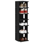 Casa si Gradina - Mobilier - Organizare si depozitare - Organizator incaltaminte - Dulap pantofi, stejar negru, 25x27x102 cm, lemn prelucrat - Infinity.ro