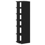 Casa si Gradina - Mobilier - Organizare si depozitare - Organizator incaltaminte - Dulap pantofi, stejar negru, 25x27x102 cm, lemn prelucrat - Infinity.ro