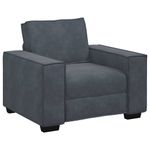 Casa si Gradina - Mobilier - Canapele si coltare - Canapele - Canapea scaun gri inchis 59 cm catifea - Infinity.ro
