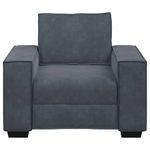 Casa si Gradina - Mobilier - Canapele si coltare - Canapele - Canapea scaun gri inchis 59 cm catifea - Infinity.ro