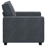 Casa si Gradina - Mobilier - Canapele si coltare - Canapele - Canapea scaun gri inchis 59 cm catifea - Infinity.ro