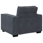 Casa si Gradina - Mobilier - Canapele si coltare - Canapele - Canapea scaun gri inchis 59 cm catifea - Infinity.ro