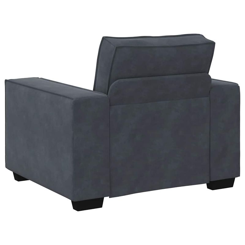 Casa si Gradina - Mobilier - Canapele si coltare - Canapele - Canapea scaun gri inchis 59 cm catifea - Infinity.ro