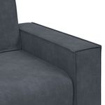 Casa si Gradina - Mobilier - Canapele si coltare - Canapele - Canapea scaun gri inchis 59 cm catifea - Infinity.ro
