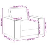 Casa si Gradina - Mobilier - Canapele si coltare - Canapele - Canapea scaun gri inchis 59 cm catifea - Infinity.ro