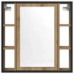 Casa si Gradina - Mobilier - Mobilier baie - Corpuri baie - Dulap cu oglinda pentru baie Stejar Artisan Lemn prelucrat - Infinity.ro