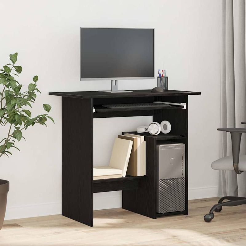 Casa si Gradina - Mobilier - Mese si birouri - Birouri - Birou Stejar negru 80x45x74 cm Lemn prelucrat - Infinity.ro