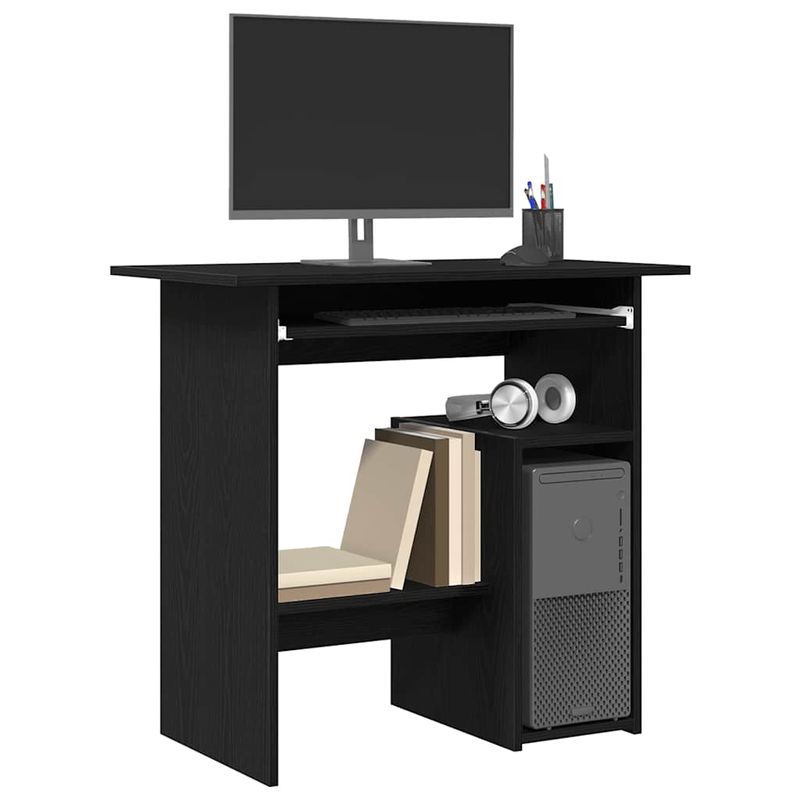 Casa si Gradina - Mobilier - Mese si birouri - Birouri - Birou Stejar negru 80x45x74 cm Lemn prelucrat - Infinity.ro